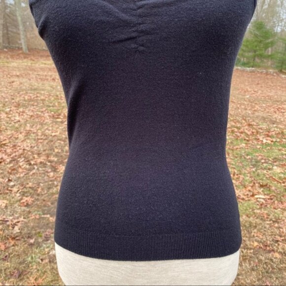TRINA TURK TOP TANK BLACK STRETCH CAMISOLE SPAGHETTI STRAPS Size M - Picture 3 of 8